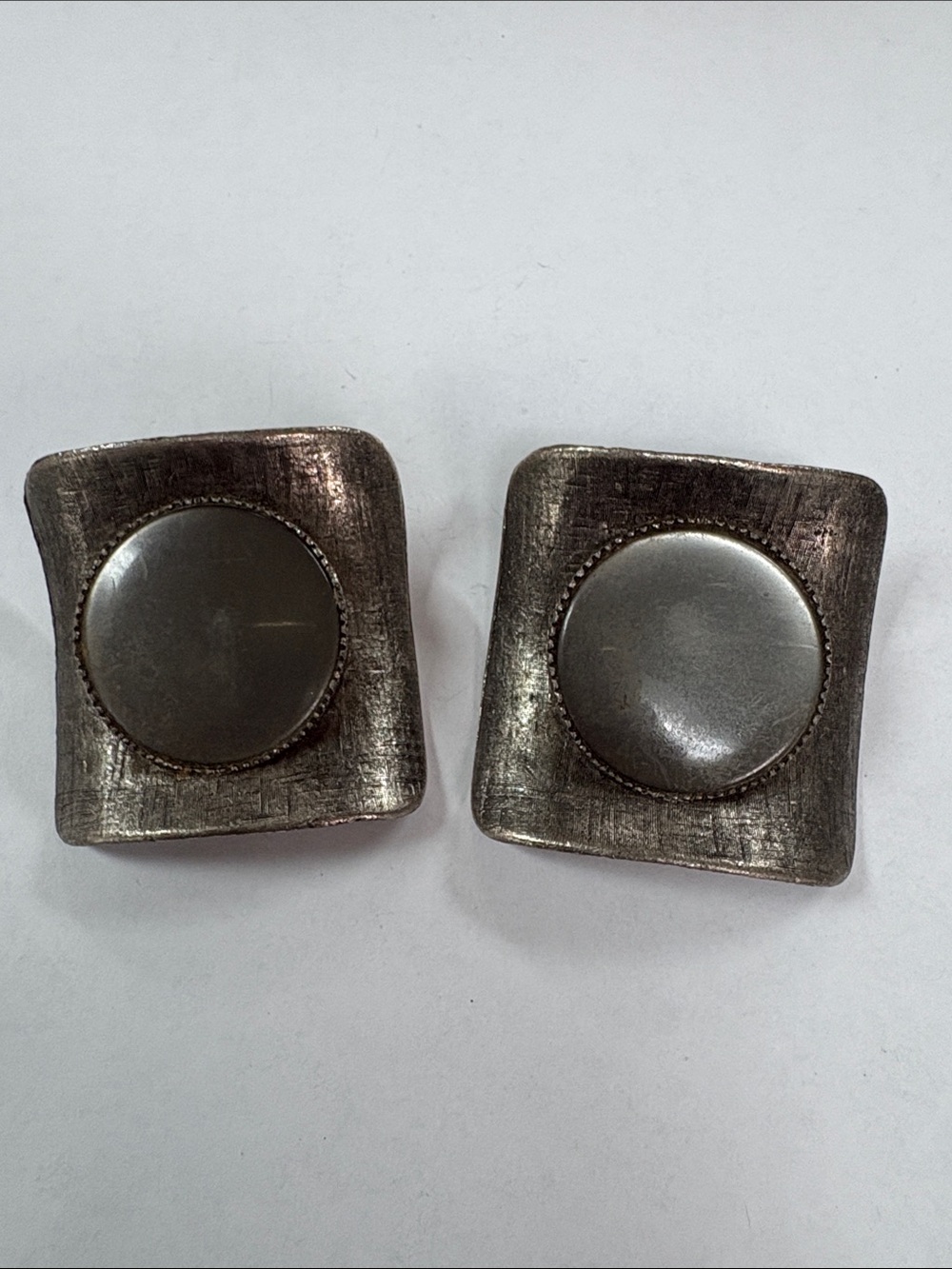 Musi vintage shoe clips silvertone